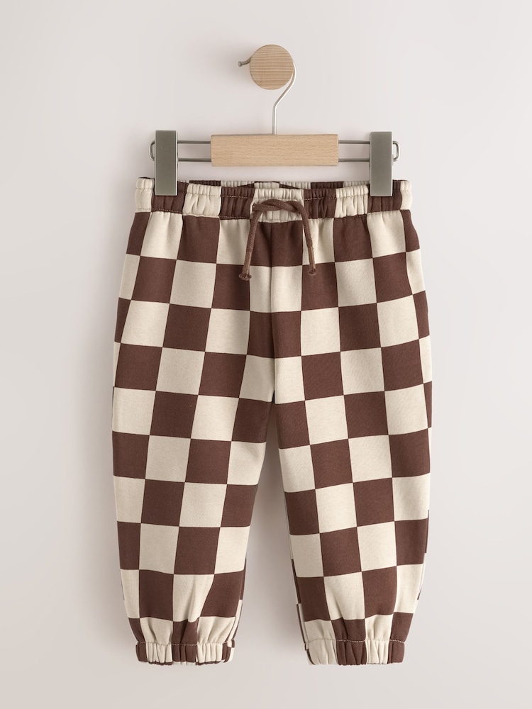 Marrón chocolate - Patterned Joggers (3mths-7yrs) - Imagen 1 de 4