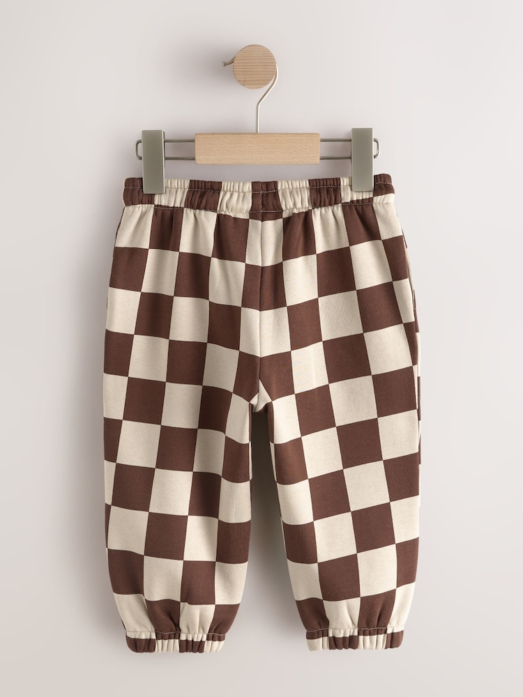 Marrón chocolate - Patterned Joggers (3mths-7yrs) - Imagen 2 de 4