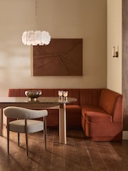 Soft Velvet Rust Brown Anderson Storage Right Hand Corner Dining Bench - Image 1 of 12