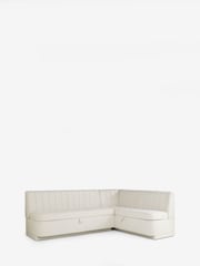 Tailored Chenille Oyster Anderson Storage Right Hand Corner Dining Bench - Image 10 of 12