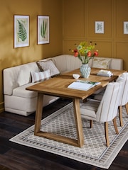 Tailored Chenille Oyster Anderson Storage Right Hand Corner Dining Bench - Image 2 of 12