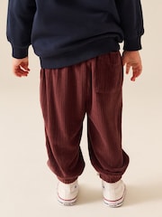 Burgunderrot - Cord-Jogginghose mit Bündchen (3M.–7J.) - Bild 2 von 4