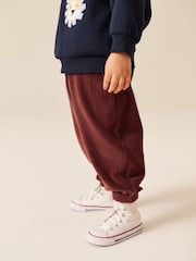 Burgunderrot - Cord-Jogginghose mit Bündchen (3M.–7J.) - Bild 3 von 4