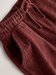 Burgundy Red Cord Cuffed Joggers (3mths-7yrs) - Image 7 of 8