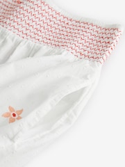 Laura Ashley White/Pink Lavington Blooms Ruffle Cotton Beach Co-ord Skirt - Image 3 of 3