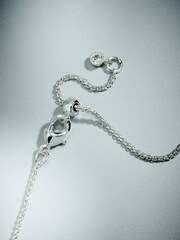 Sterling Silver Plated Heart Charm Necklace - Image 6 of 6
