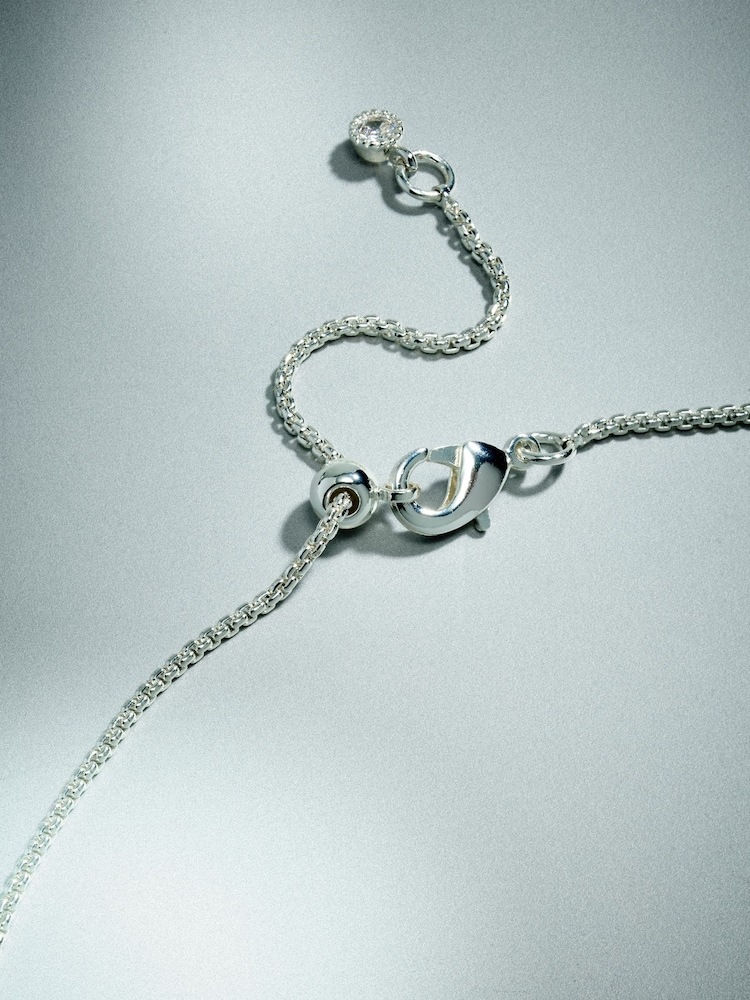 Sterling Silver Plated Long Pendant Necklace - Image 3 of 3
