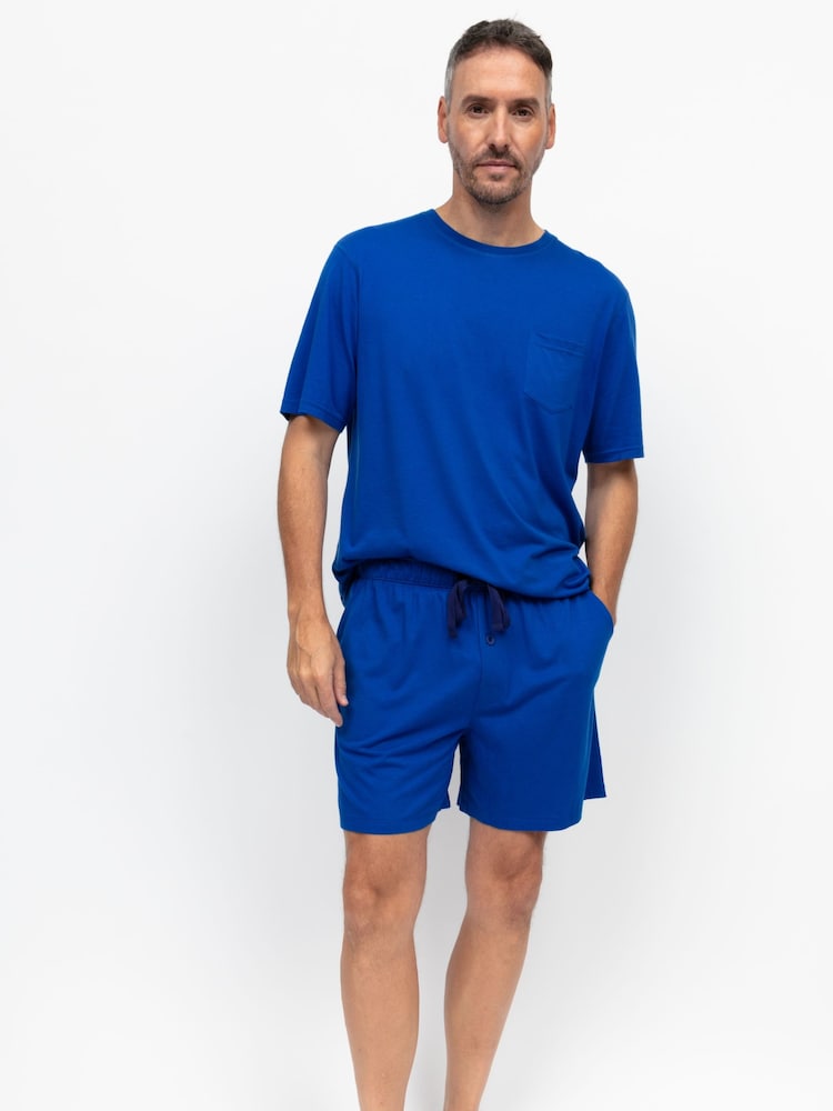 Cyberjammies Blue Jersey Shorts Set - Image 1 of 3