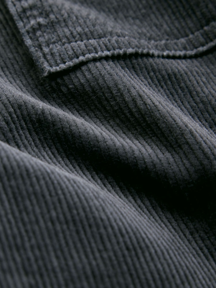 Grey Straight Cargo Cord Trousers with Modal - Image 6 of 6 Grey Straight Cargo Cord Trousers with Modal - Image 6 of 6