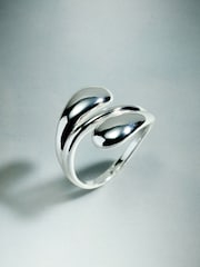 Sterling Silver Plated - Singsing na Pambalot - Larawan 7 ng 8