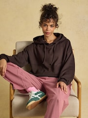Joules Chocolate Brown Super Soft Hoodie - Image 4 of 8