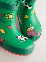 Green Farm Cuff Welly Wellies - Image 4 of 5