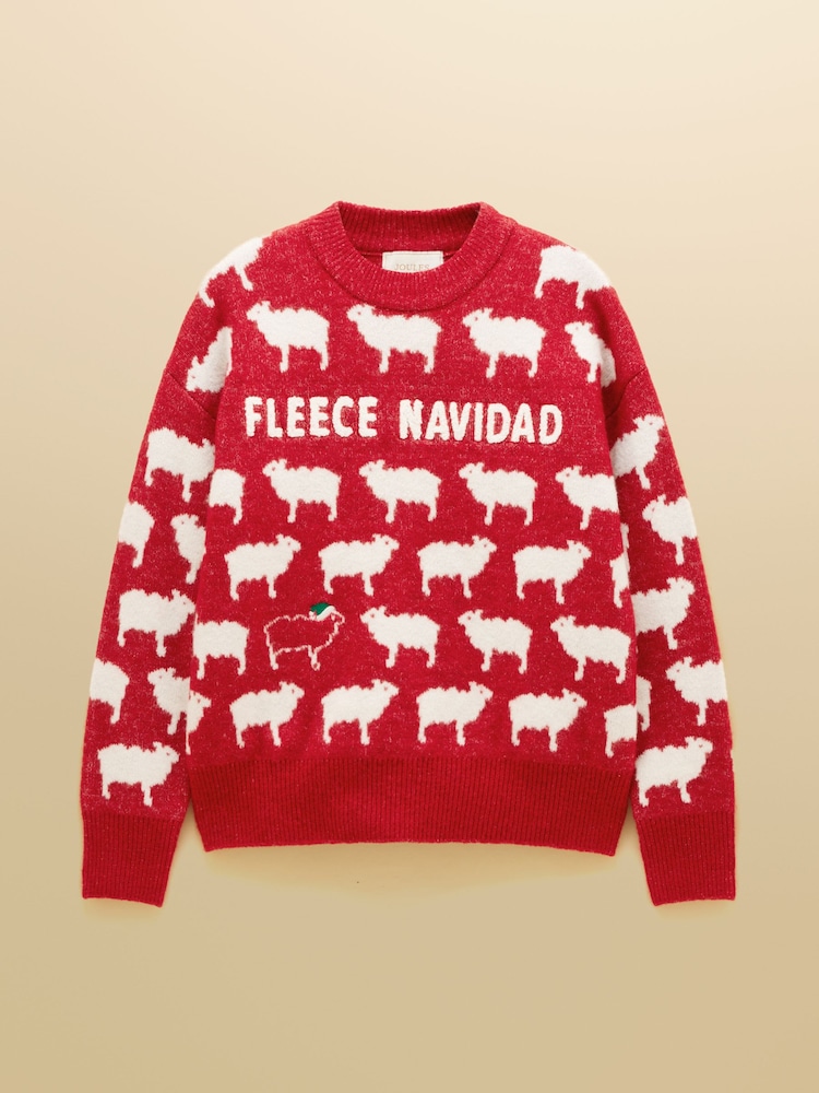 Viini - Joules Sheep Icon Crew Neck Knitted Jumper - Kuva 7 / 7 Viini - Joules Sheep Icon Crew Neck Knitted Jumper - Kuva 7 / 7