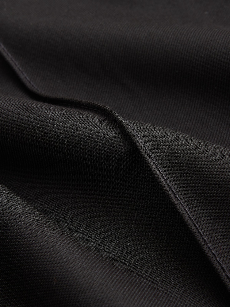 Black Ponte Wide Leg Trousers With Button Detailing - Image 8 of 8 Black Ponte Wide Leg Trousers With Button Detailing - Image 8 of 8