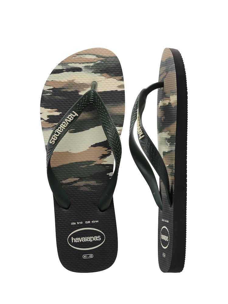 Havaianas Black Top Camu Flip Flops - Image 2 of 6