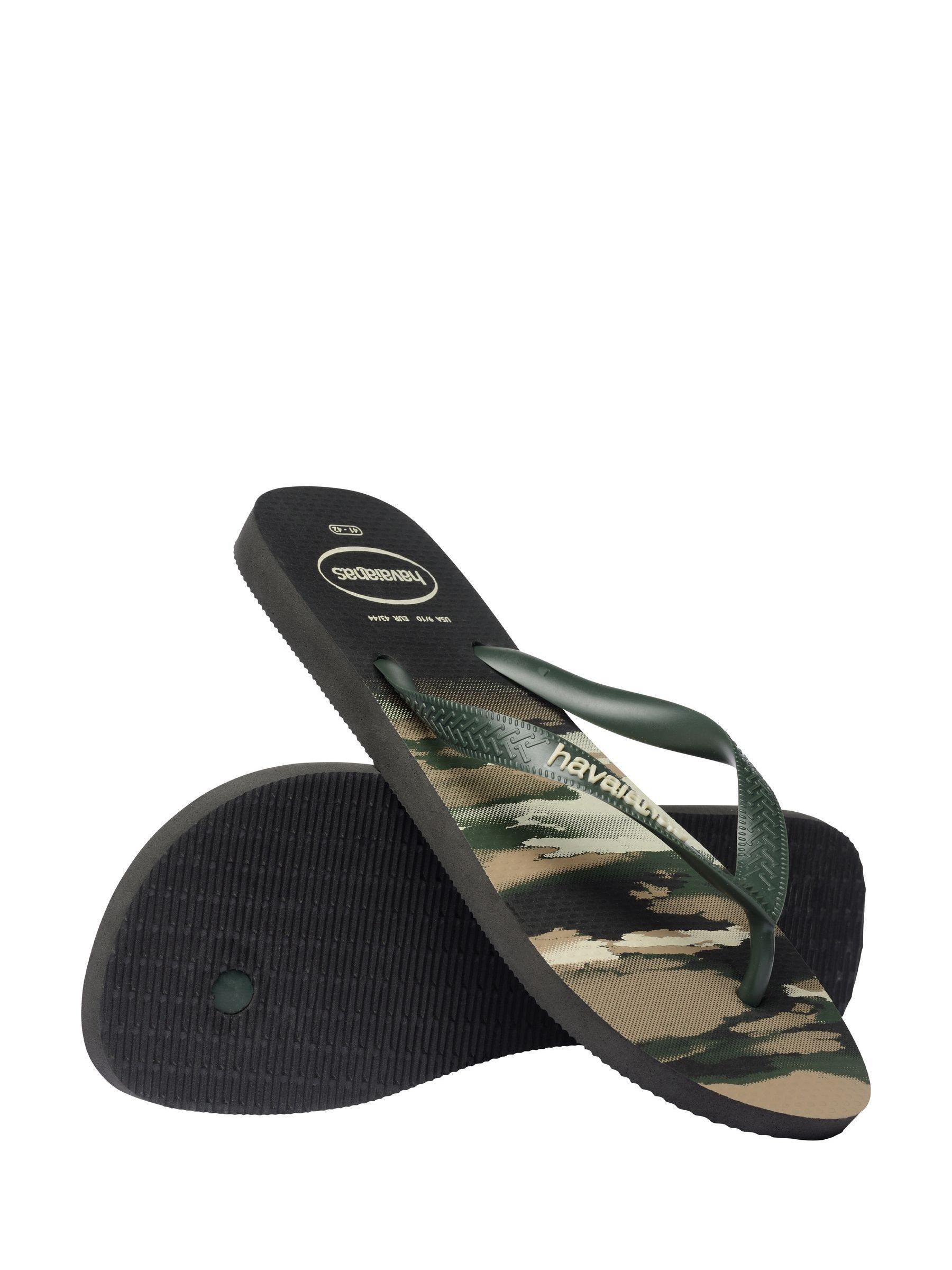 New Havaianas Men\'s Camo Flip Flops in Green, Brown & Black Amazon.com: Havaianas for Men - Top Camo Flip Flops - Dark  main image 3