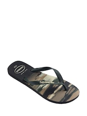 Havaianas Black Top Camu Flip Flops - Image 4 of 6