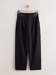 Black N. Premium Heavyweight Ponte Barrel Leg Trousers - Image 5 of 7