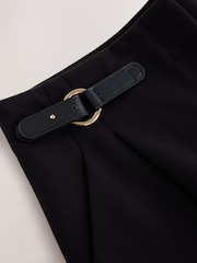 Black N. Premium Heavyweight Ponte Barrel Leg Trousers - Image 6 of 7