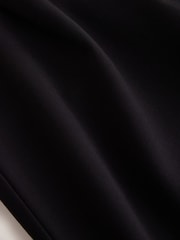Black N. Premium Heavyweight Ponte Barrel Leg Trousers - Image 7 of 7