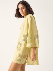Monsoon Green Joanna Cutwork Beach Shirt - Image 4 of 6