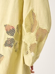 Monsoon Green Joanna Cutwork Beach Shirt - Image 5 of 6