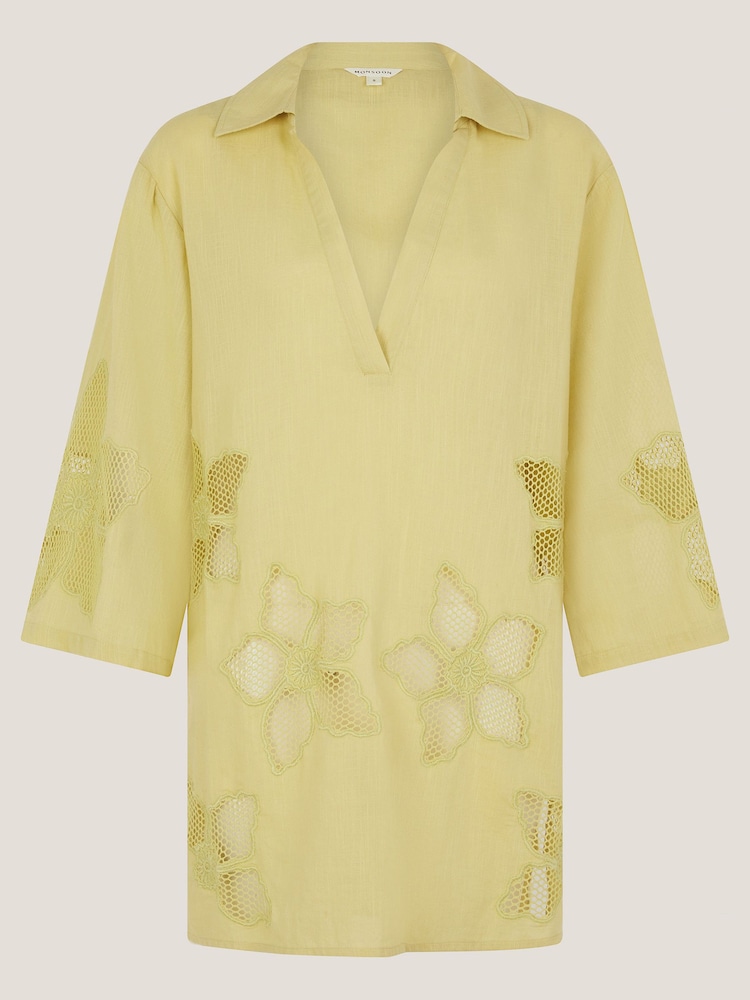Monsoon Green Joanna Cutwork Beach Shirt - Image 6 of 6 Monsoon Green Joanna Cutwork Beach Shirt - Image 6 of 6