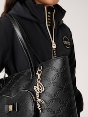 Baker by Ted Baker Back to School Black Embossed Heart Tote Bag - Imagem 3 de 8