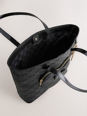 Baker by Ted Baker Back to School Black Embossed Heart Tote Bag - Imagem 8 de 8