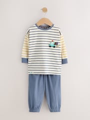 Brown/Yellow/Blue Diggers Oversized Pyjamas 3 Pack (9mths-8yrs) - Image 2 of 7