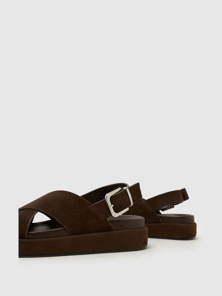 Schuh Brown Tennessee Leather Sandal - Image 4 of 4 Schuh Brown Tennessee Leather Sandal - Image 4 of 4