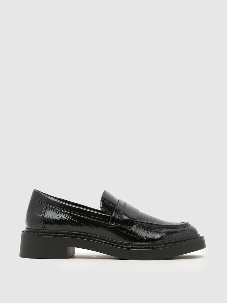 Schuh Black Leicester Chunky Loafer - Image 1 of 4