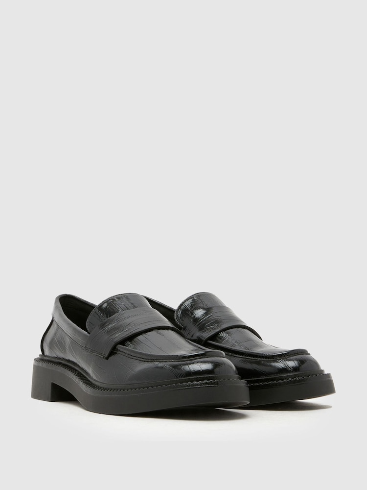 Schuh Black Leicester Chunky Loafer - Image 2 of 4