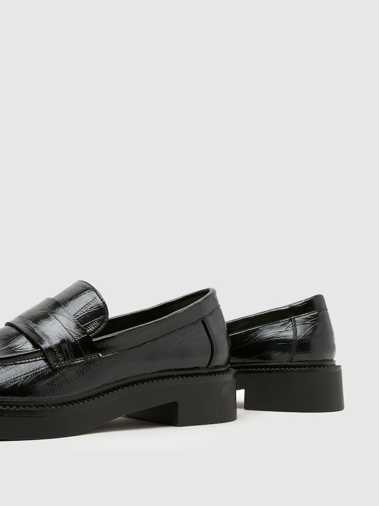 Schuh Black Leicester Chunky Loafer - Image 4 of 4