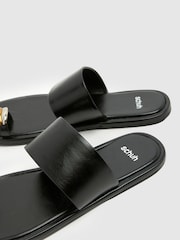 Negru - Schuh Thyme Metal Toe Loop Sandal - Imaginea 4 din 4