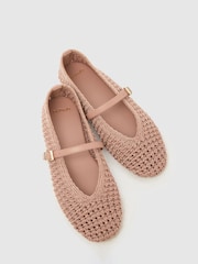 Schuh Pink Lisbeth Crochet Ballerina - Image 3 of 4