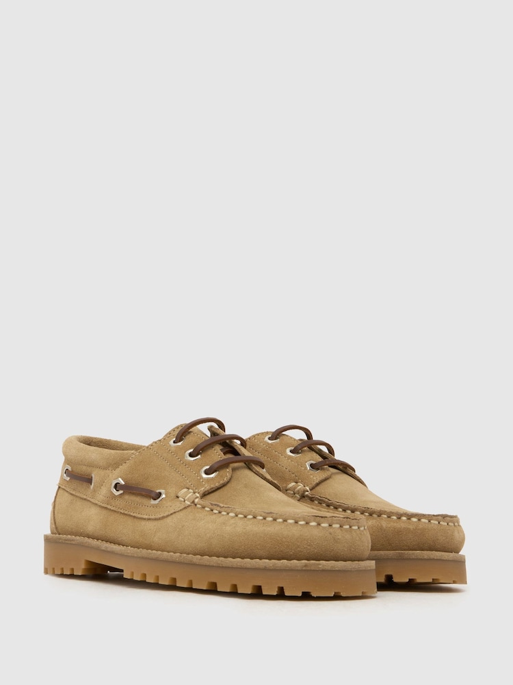 Schuh Brown Lovington Leather Boat Shoe - Image 2 of 4 Schuh Brown Lovington Leather Boat Shoe - Image 2 of 4