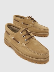 Schuh Brown Lovington Leather Boat Shoe - Image 4 of 4