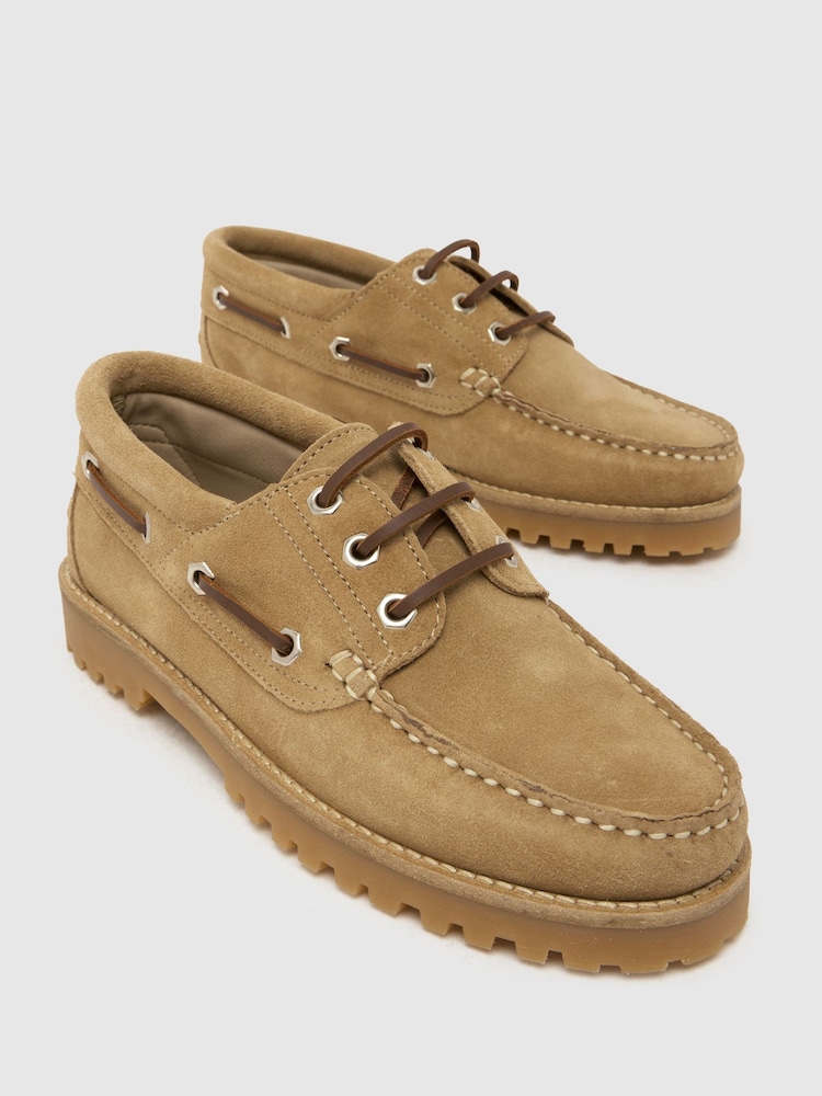 Schuh Brown Lovington Leather Boat Shoe - Image 4 of 4 Schuh Brown Lovington Leather Boat Shoe - Image 4 of 4