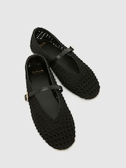 Schuh Black Lisbeth Crochet Ballerina - Image 3 of 4