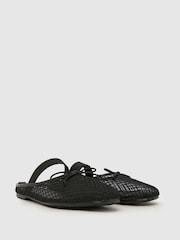Schuh Black Linnet Backless Mesh Ballerina - Image 2 of 4