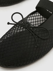 Schuh Black Linnet Backless Mesh Ballerina - Image 4 of 4