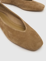 בצבע חום בהיר - Schuh Lollie Leather Ballerina - תמונה 3 מתוך 4