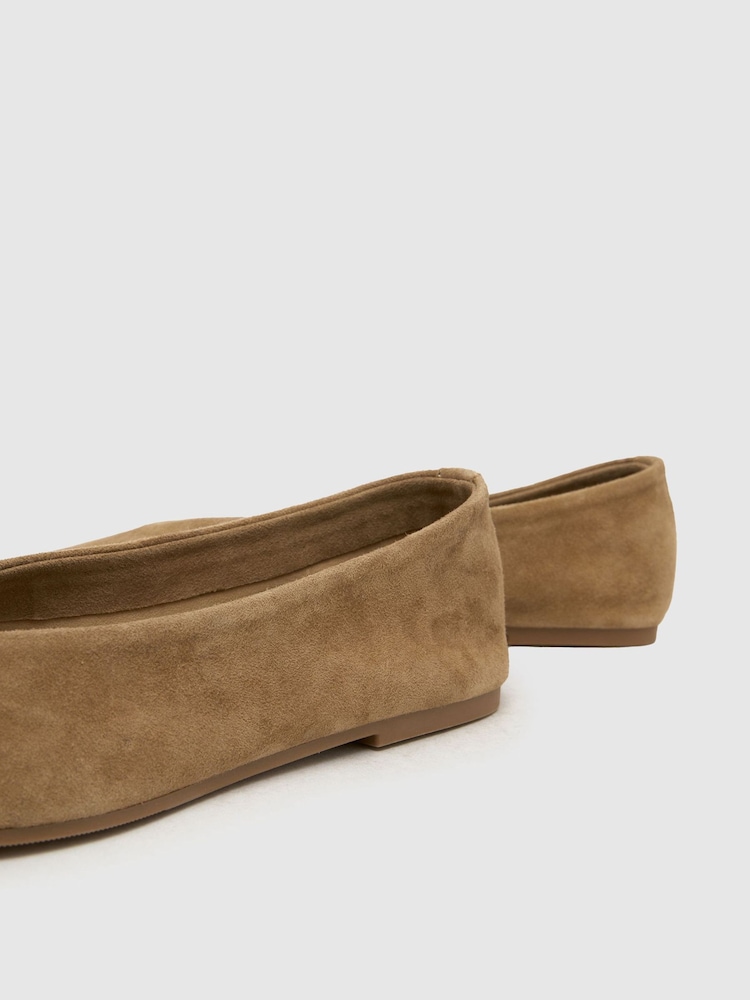 בצבע חום בהיר - Schuh Lollie Leather Ballerina - תמונה 4 מתוך 4