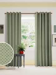 Land & Shore Green Dawn Made to Measure Curtains - Image 1 of 9