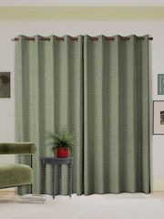 Land & Shore Green Dawn Made to Measure Curtains - Image 2 of 9