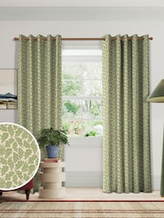 Land & Shore Green Oak Leaf Made to Measure Curtains - Image 1 of 9
