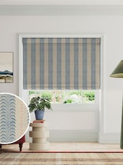 Land & Shore Blue Red Fintra Stripe Made to Measure Blinds - Image 1 of 6