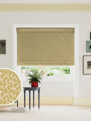 Land & Shore Ochre Oak Leaf Made to Measure Blinds - Image 1 of 6