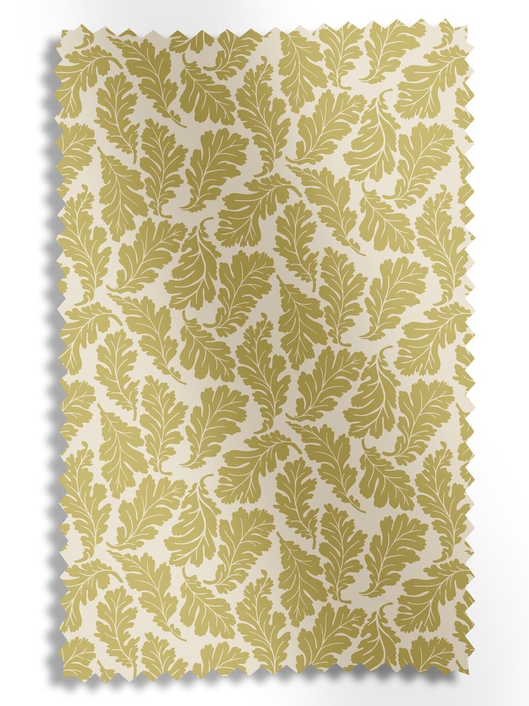 Land & Shore Ochre Oak Leaf Made to Measure Blinds - Image 6 of 6